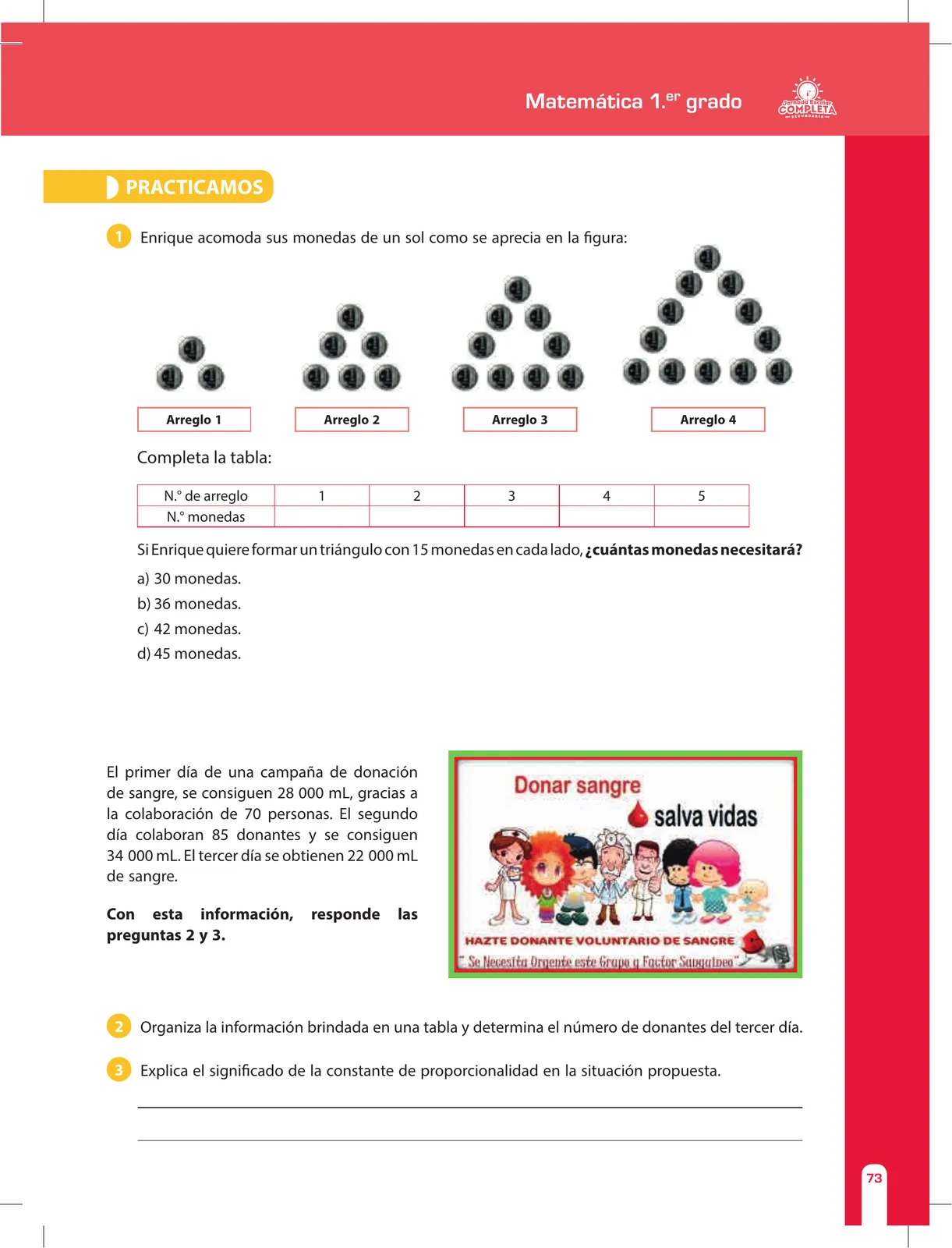 Página 73 de Matemática 1 : cuaderno de reforzamiento pedagógico - JEC · 2016