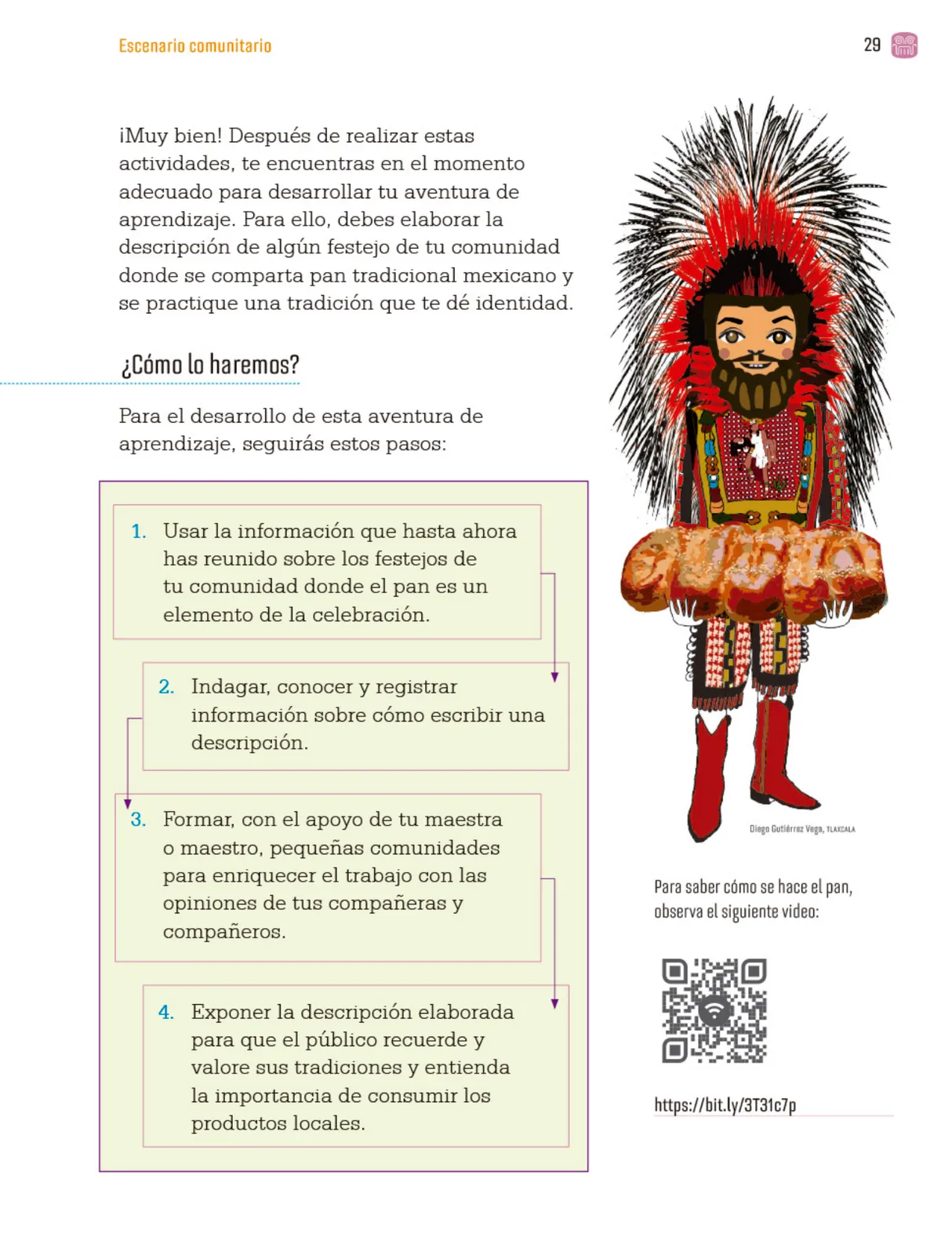 Miniatura página 32 de Proyectos Comunitarios.   Libro de Educación Primaria Grado 4°  Ciclo Escolar 2025 - 2026