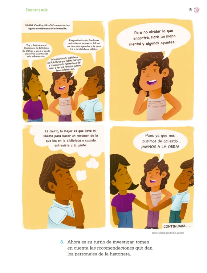 Página 18 de Proyectos de Aula. Libro de Educación Primaria Grado 4° Ciclo Escolar 2025 - 2026