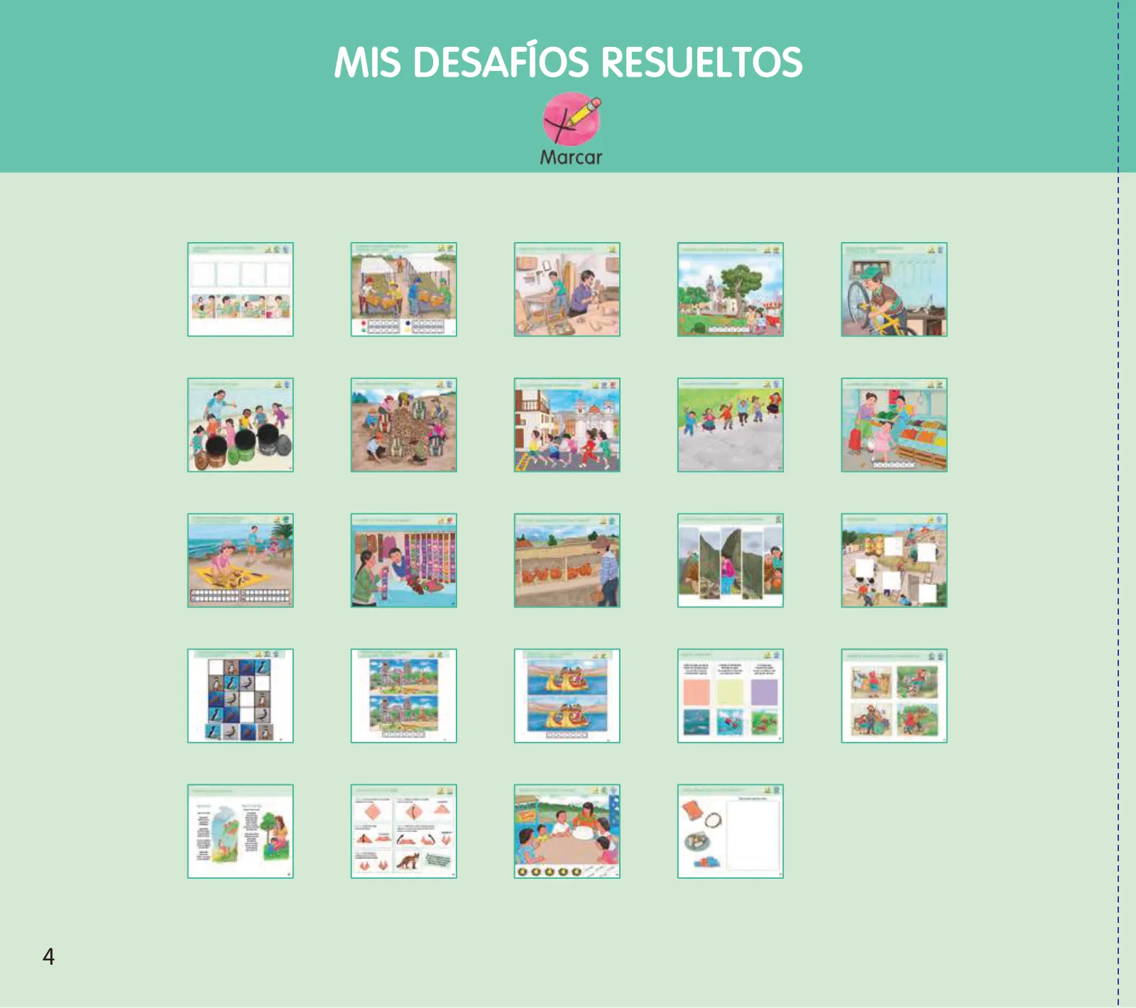 Página 6 de Crea, resuelve y aprende. Material impreso para niñas y niños de 4 años · 2024