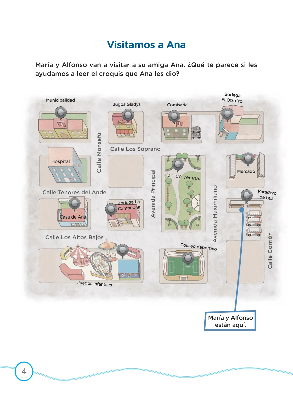 Página 4 de Kit de evaluación Proceso 2 Demostrando lo que aprendimos : Comunicación, segundo trimestre, Cuarto grado - Primaria · 2019