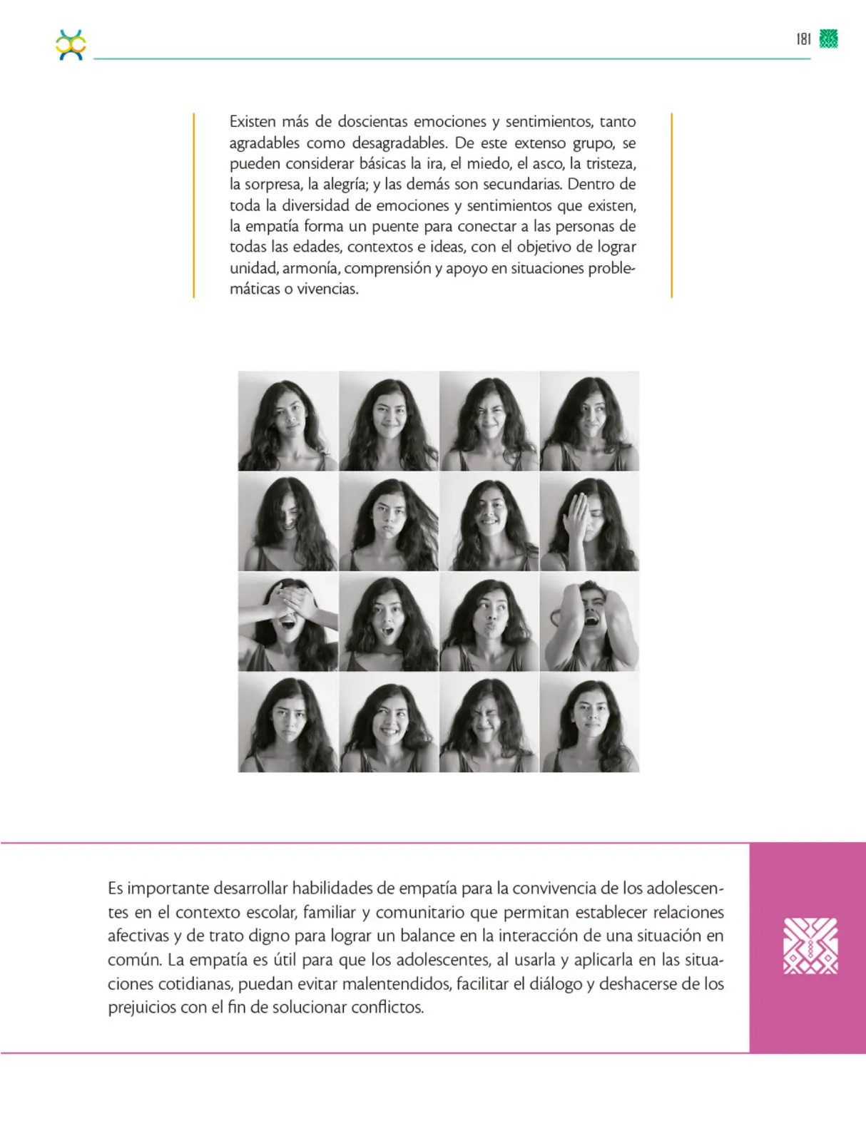 Miniatura página 182 de Colección Ximhai. De lo humano y lo comunitario.   Libro de Educación Telesecundaria Grado 1°  Ciclo Escolar 2025 - 2026