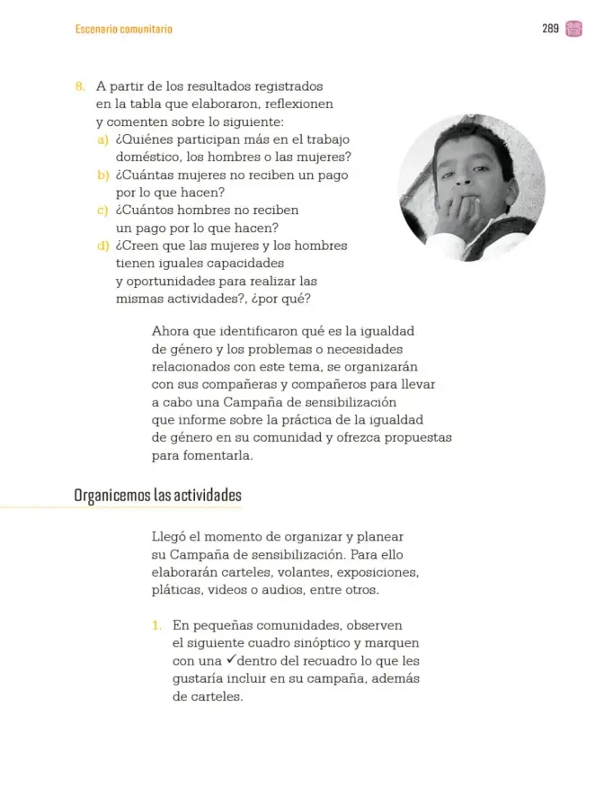 Página 292 de Proyectos Comunitarios. Libro de Educación Primaria Grado 3° Ciclo Escolar 2025 - 2026