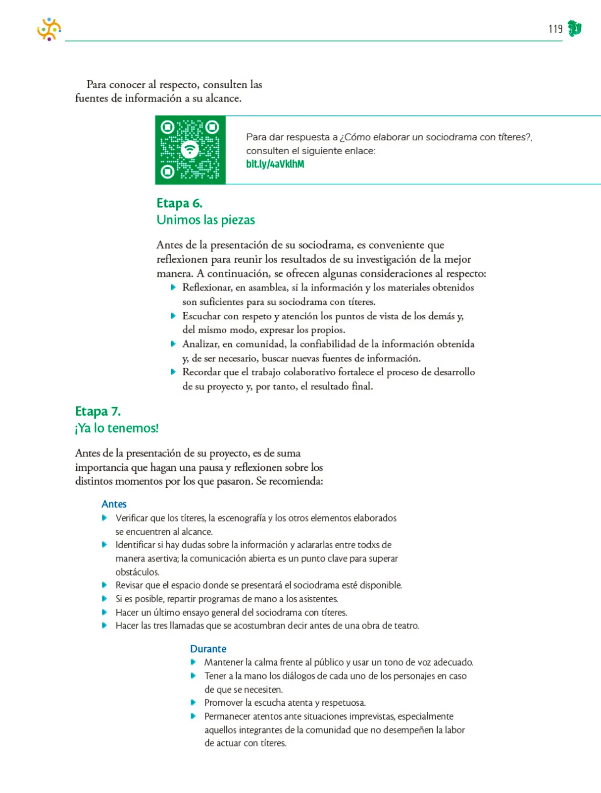 Página 120 de Colección Nanahuatzin. Nuestro libro de Proyectos. Tomo I.   Libro de Educación Telesecundaria Grado 3°  Ciclo Escolar 2025 - 2026