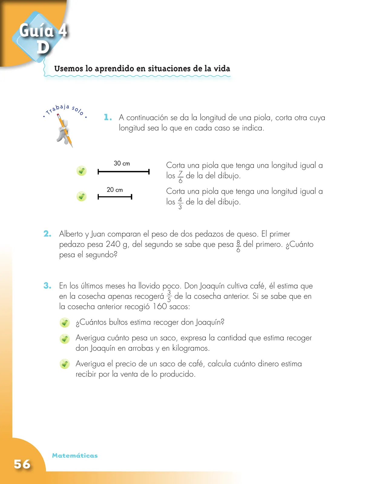 Miniatura página 56 de Matematica 5° · Cartilla 01