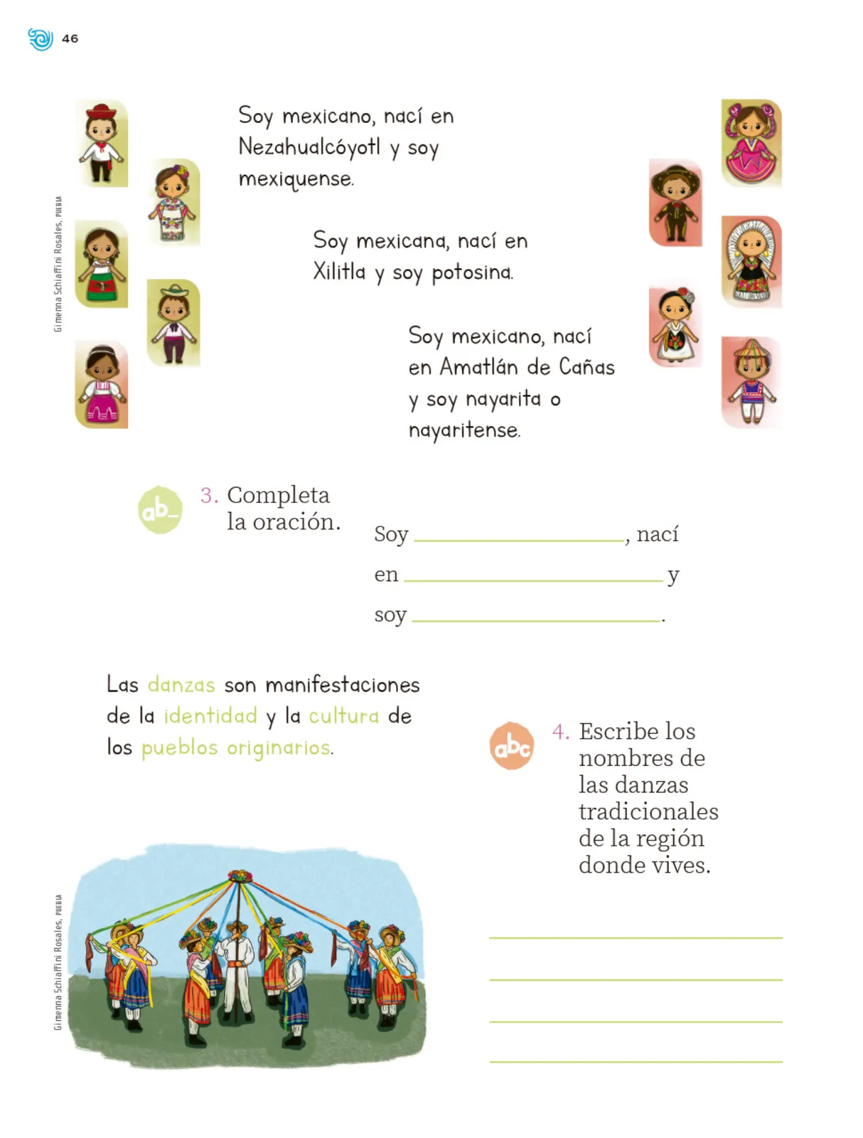 Miniatura página 47 de Múltiples lenguajes. Trazos y palabras.   Libro de Educación Primaria Grado 1°  Ciclo Escolar 2025 - 2026