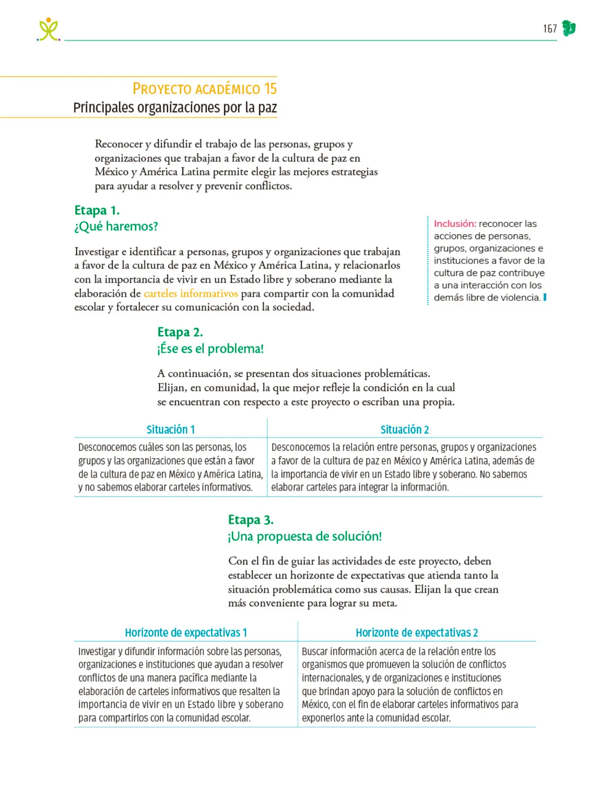 Página 168 de Colección Sk´asolil. Nuestro libro de Proyectos. Tomo II. Libro de Educación Telesecundaria Grado 2° Ciclo Escolar 2025 - 2026