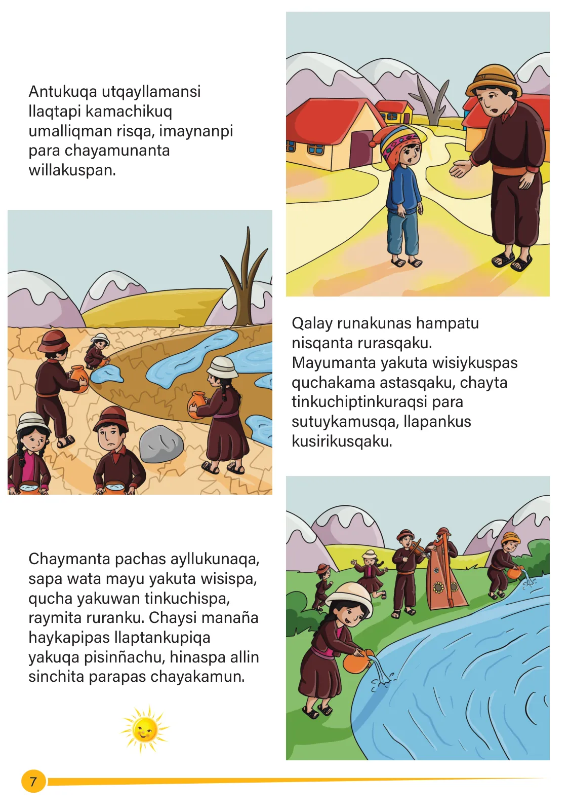 Página 9 de Antuku hampatuwan. Historias y relatos 2- Inicial - Quechua chanka · 2023