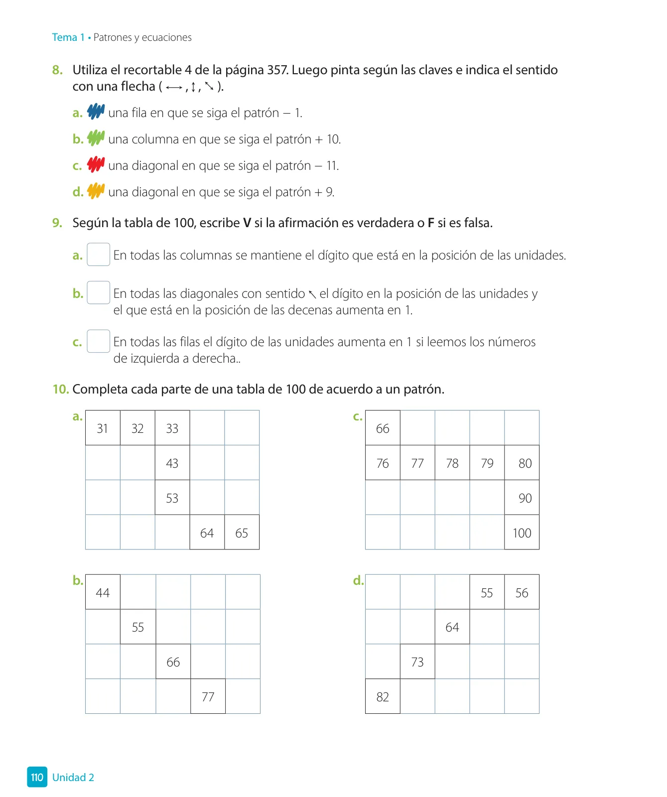 Página 112 de Matemática – Tercero Básico | Texto del Estudiante MINEDUC – Descargar PDF · 2024
