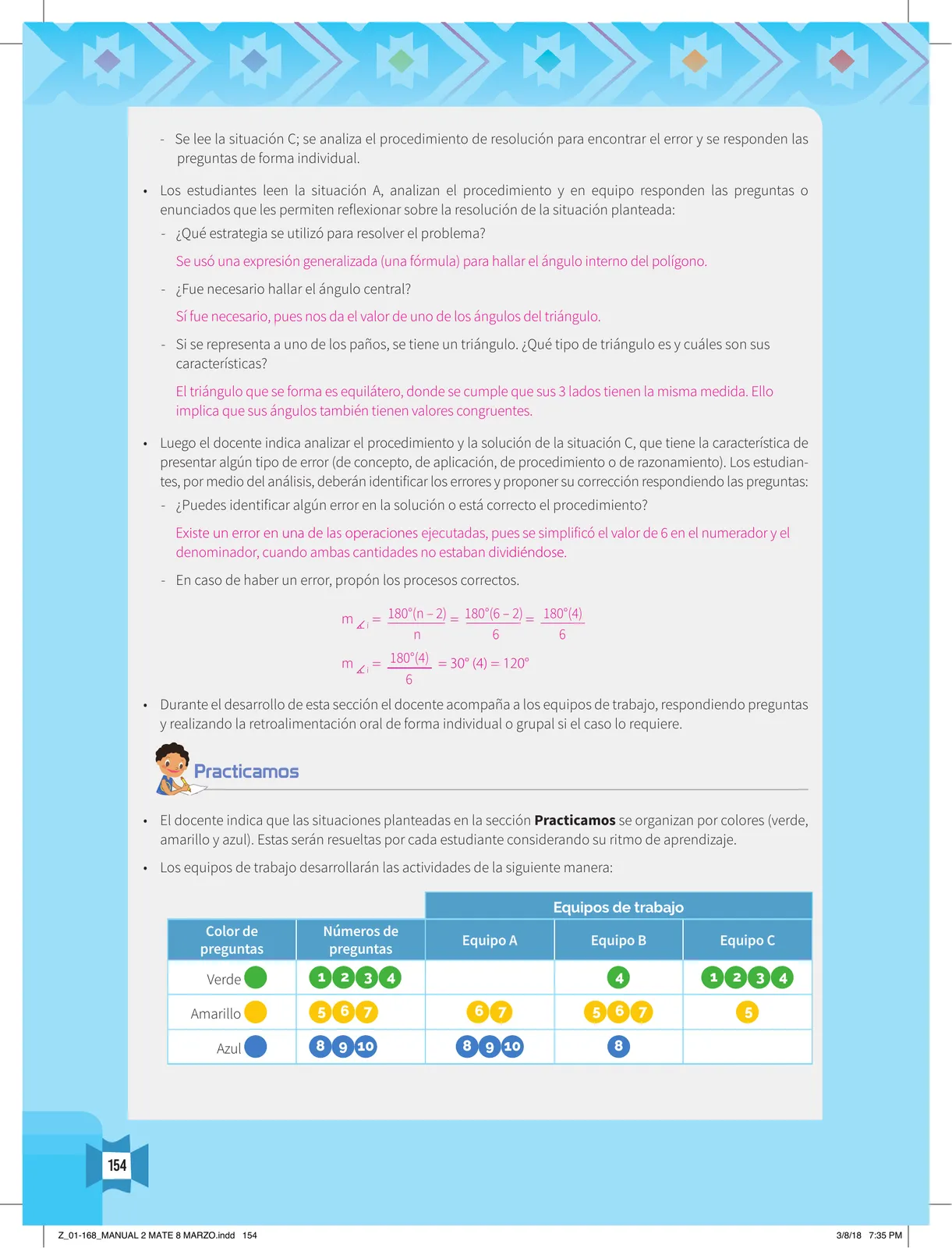 Miniatura página 156 de Resolvamos problemas 2 : manual para el docente 2018 · 2018