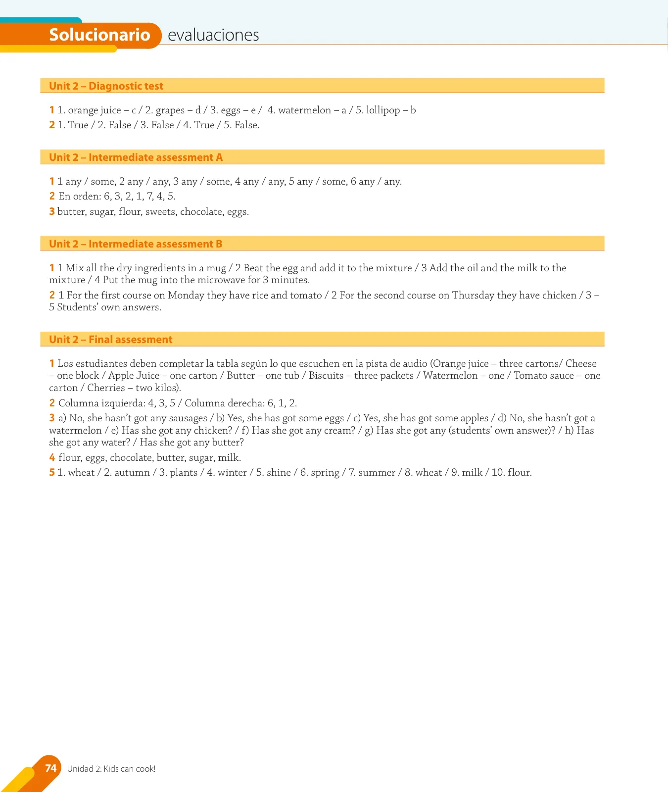 Página 76 de Inglés – Quinto Básico | Texto del Estudiante MINEDUC – Descargar PDF · 2024