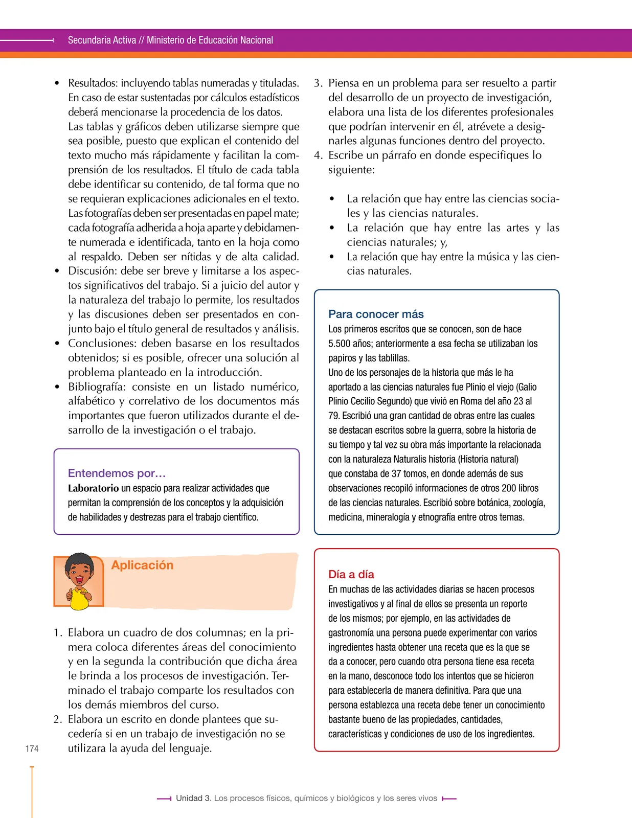 Miniatura página 174 de Ciencias Naturales 8° · Secundaria Activa
