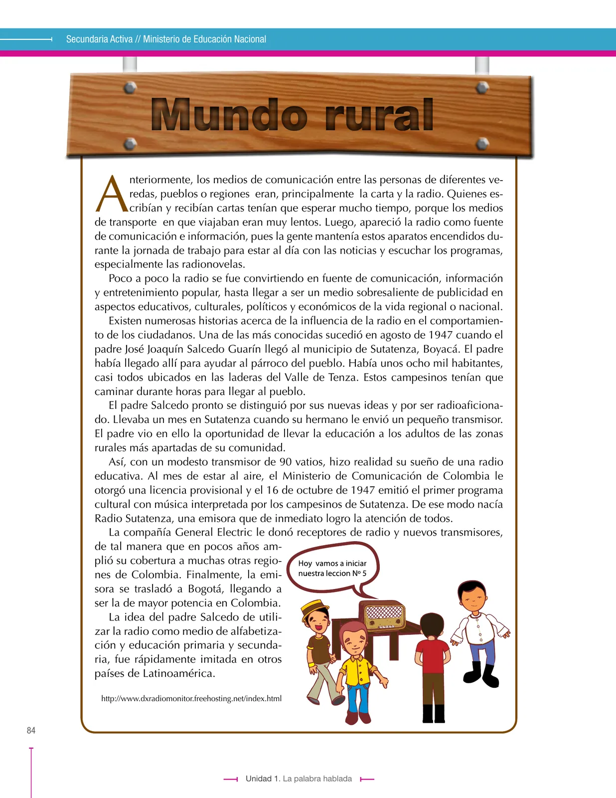 Miniatura página 84 de Lenguaje 8° · Secundaria Activa