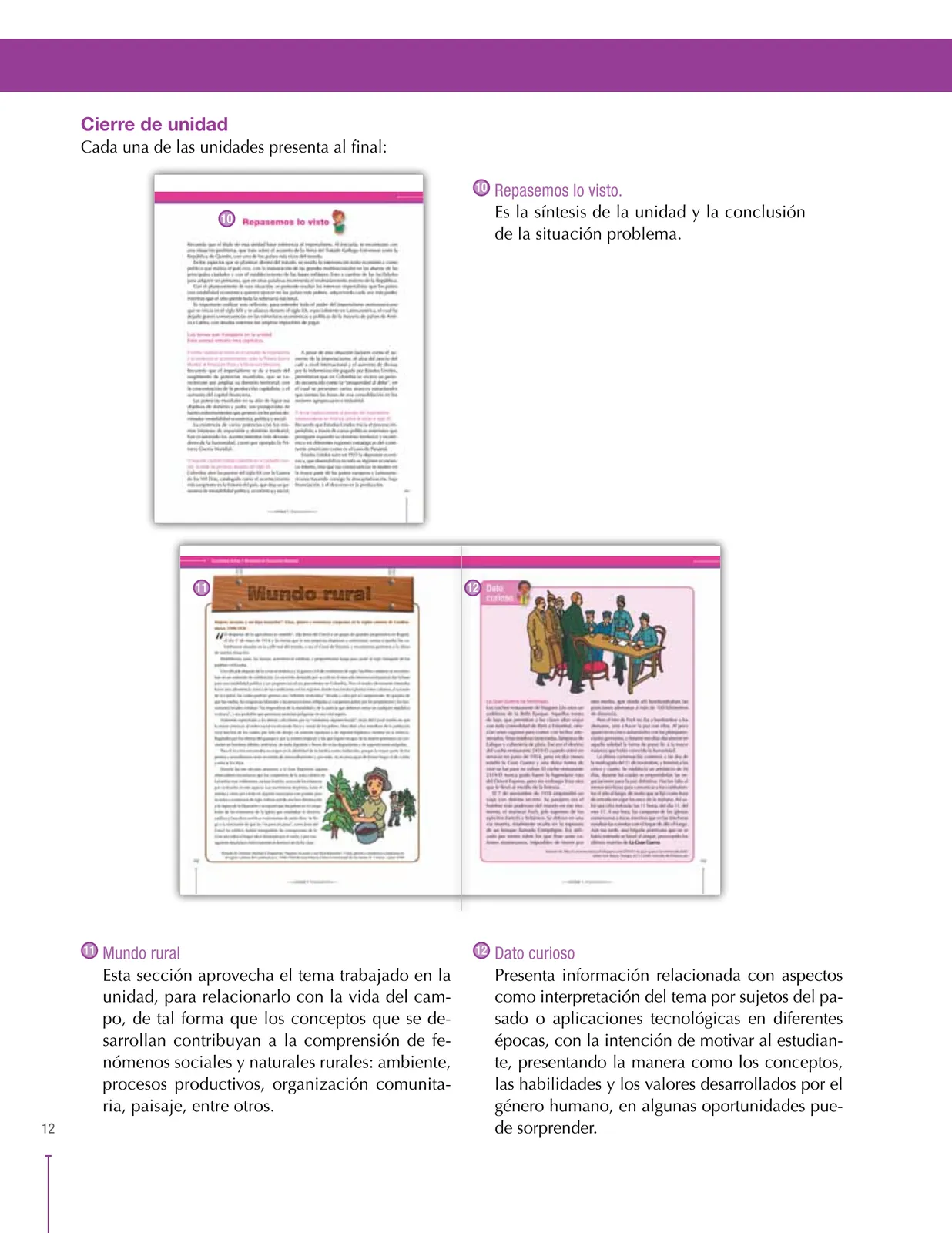 Miniatura página 12 de Ciencias Sociales 9° · Secundaria Activa