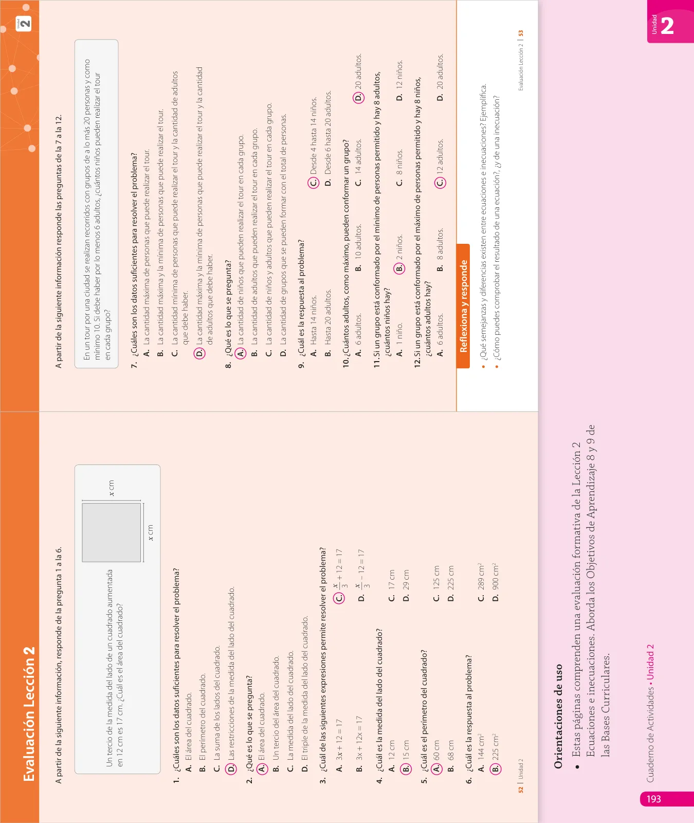 Página 195 de Matemática – Octavo Básico | Texto del Estudiante MINEDUC – Descargar PDF · 2024