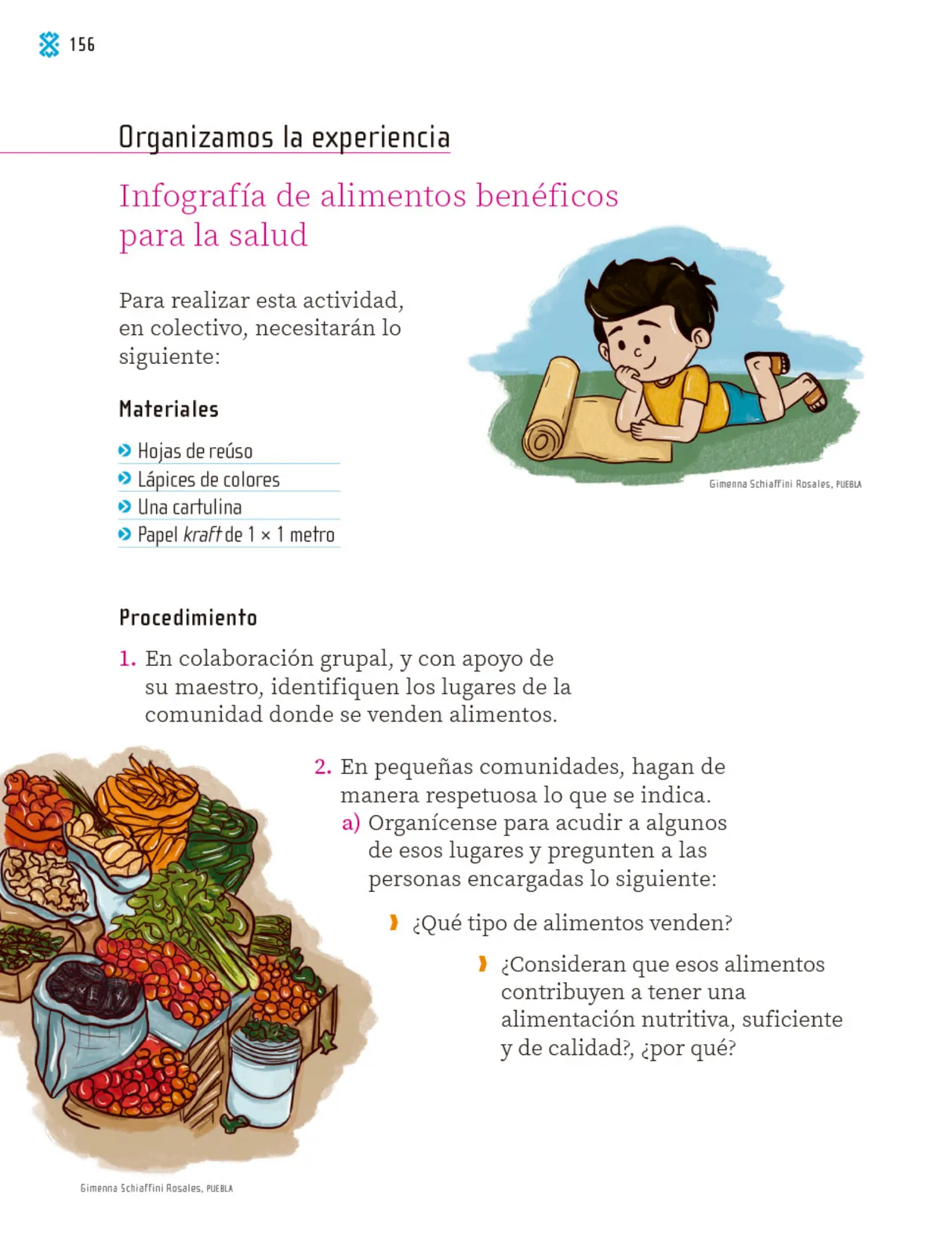 Página 157 de Proyectos Comunitarios. Libro de Educación Primaria Grado 1° Ciclo Escolar 2025 - 2026