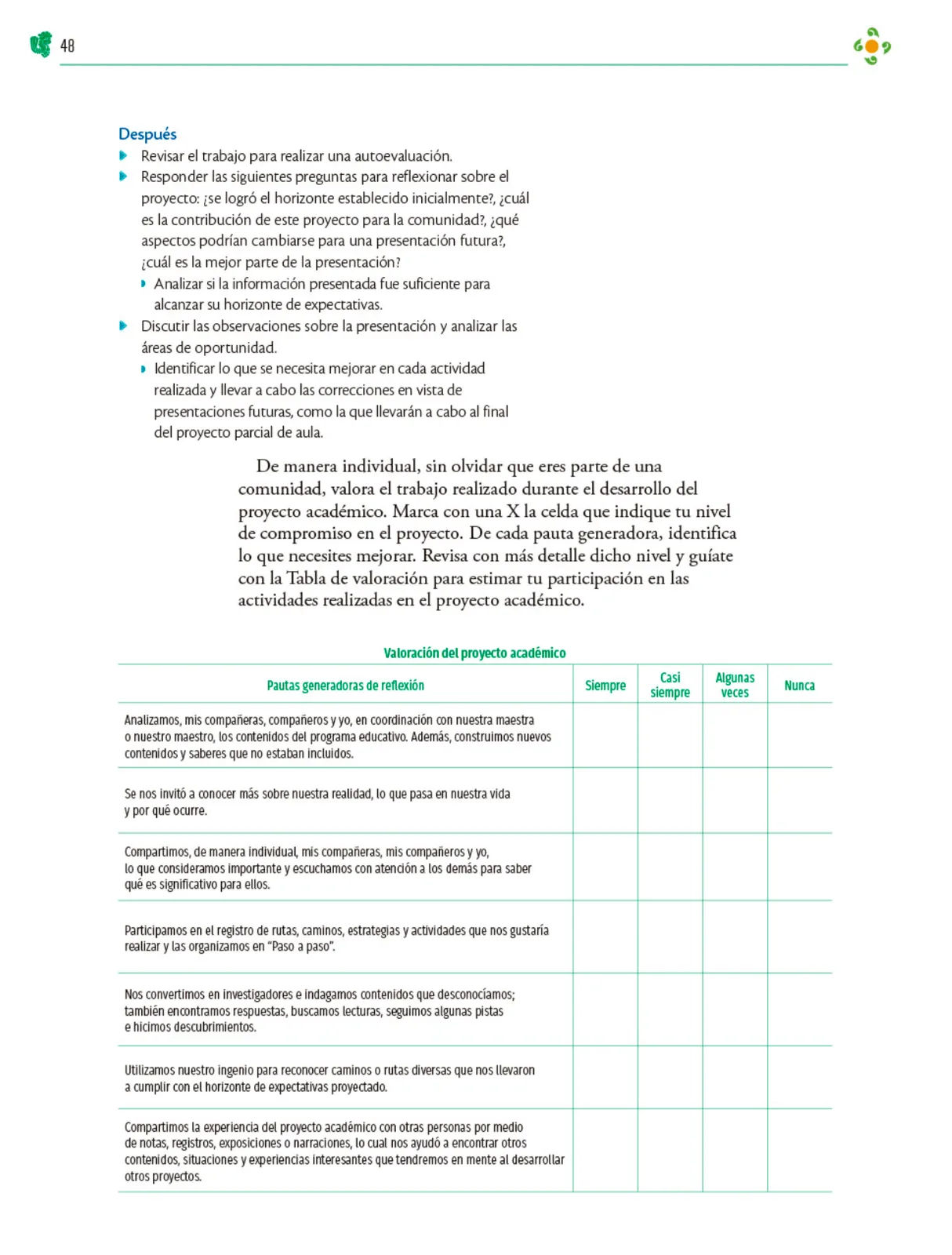 Miniatura página 49 de Colección Nanahuatzin. Nuestro libro de Proyectos.  Tomo III.  Libro de Educación Telesecundaria Grado 3°  Ciclo Escolar 2025 - 2026