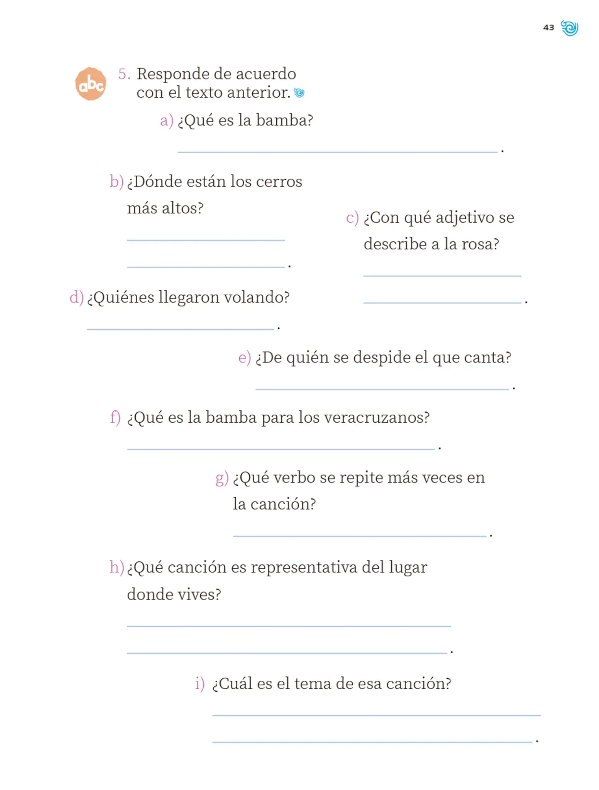 Página 44 de Múltiples lenguajes. Trazos y palabras. Libro de Educación Primaria Grado 2° Ciclo Escolar 2025 - 2026