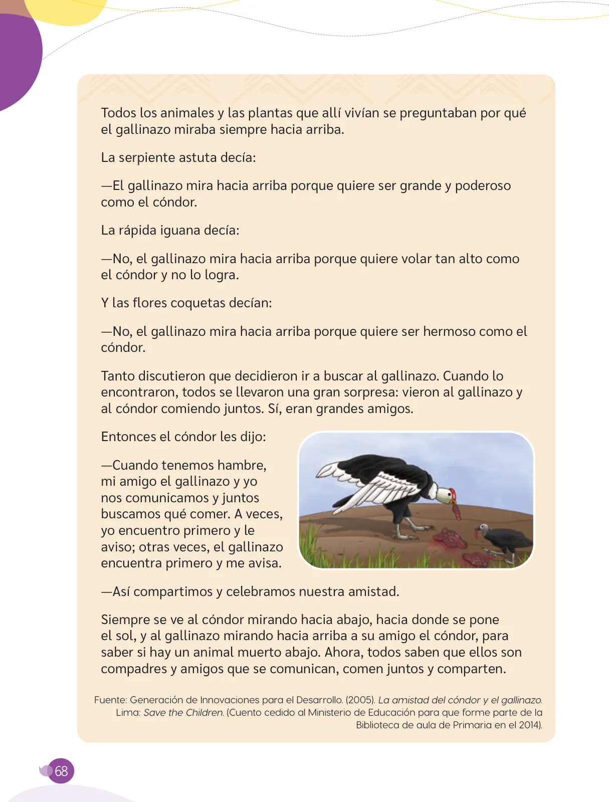 Página 70 de Cuadernillo de Comunicación 3, tercer grado de Primaria · 2023