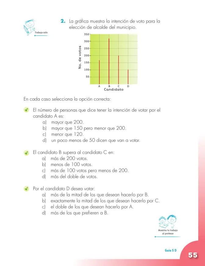 Página 55 de Matematica 3° · Cartilla 01