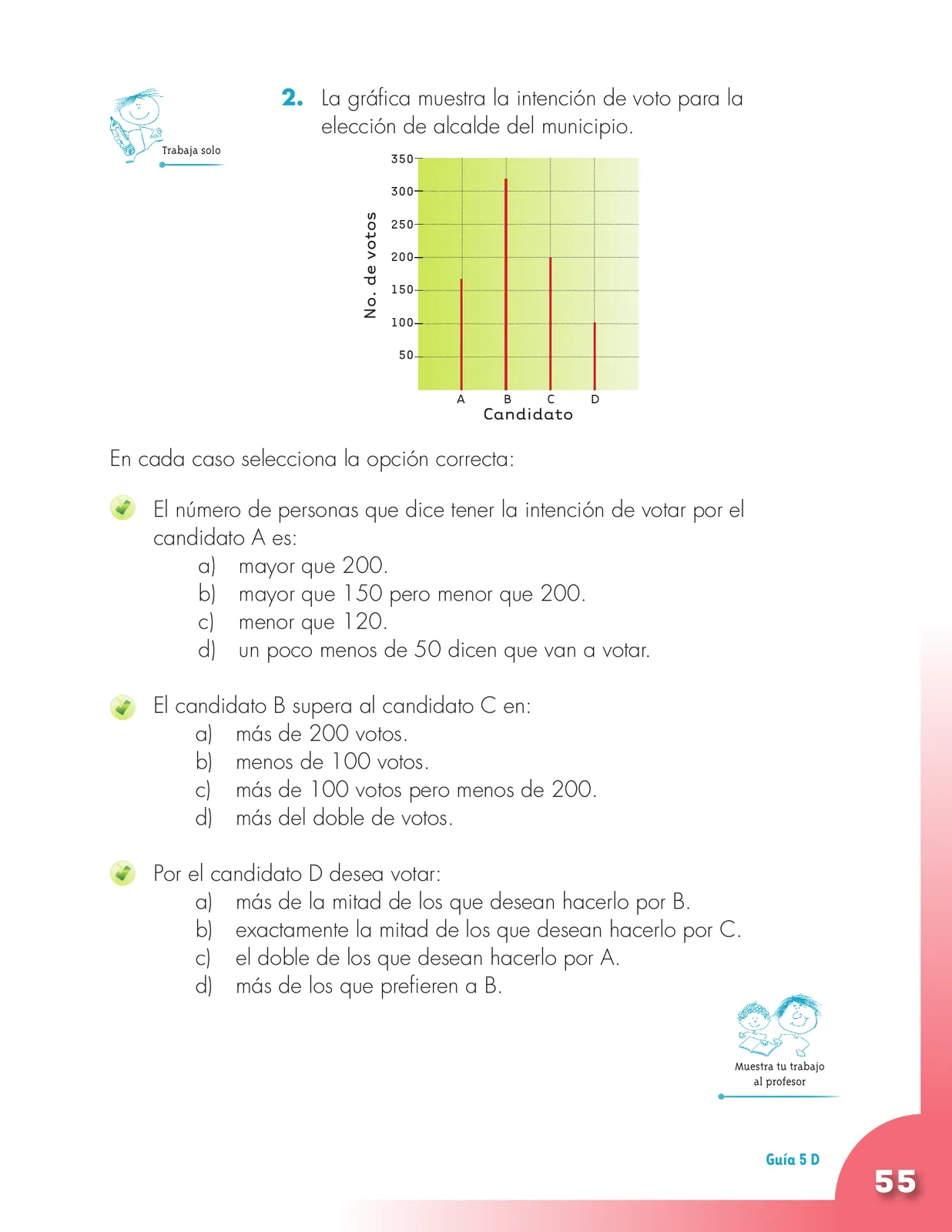 Miniatura página 55 de Matematica 3° · Cartilla 01