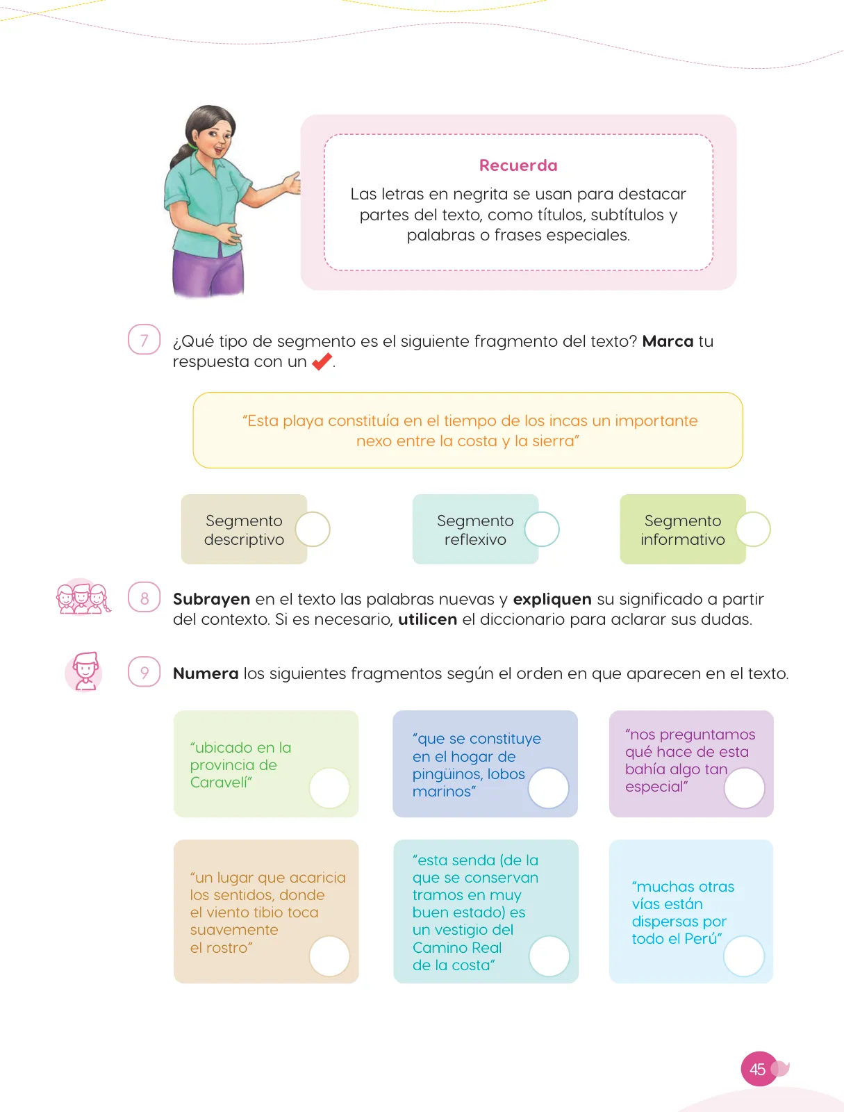 Miniatura página 47 de Cuadernillo de Comunicación 6, sexto grado de Primaria · 2023