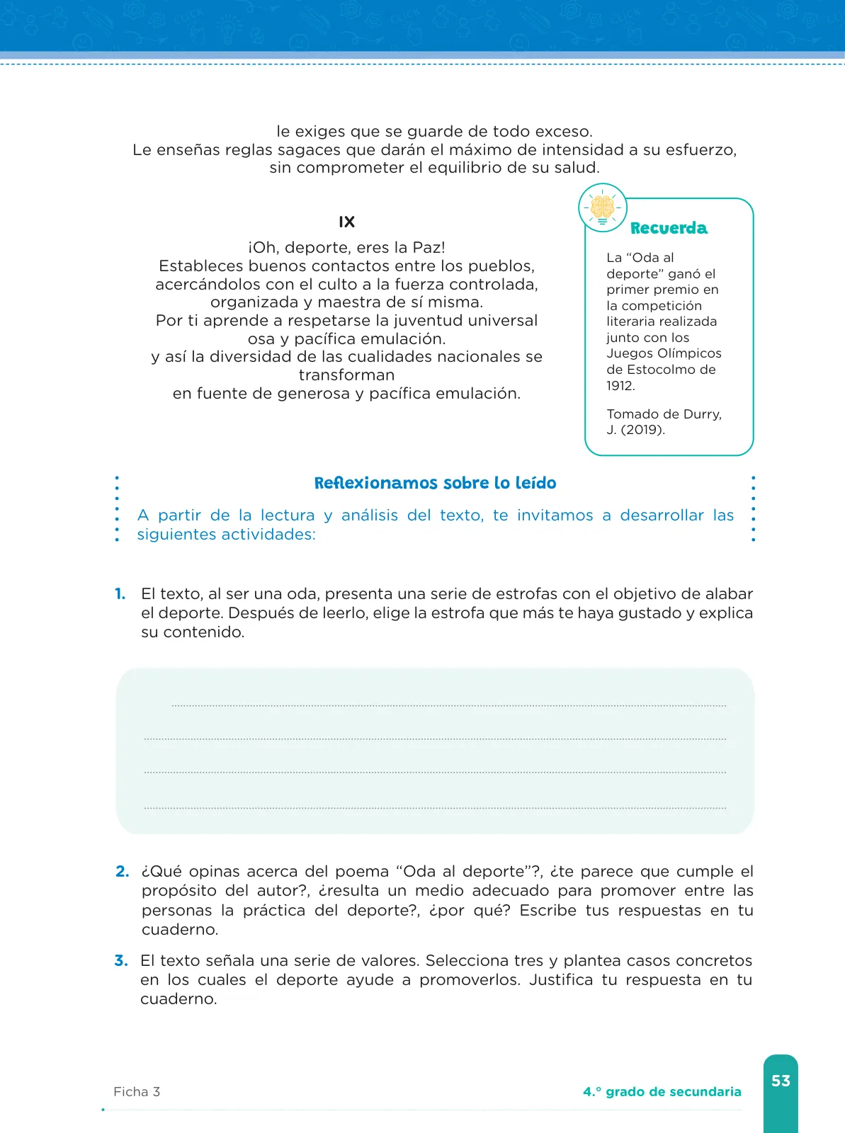 Miniatura página 55 de Fichas de aprendizaje de Comunicación 4 · 2024