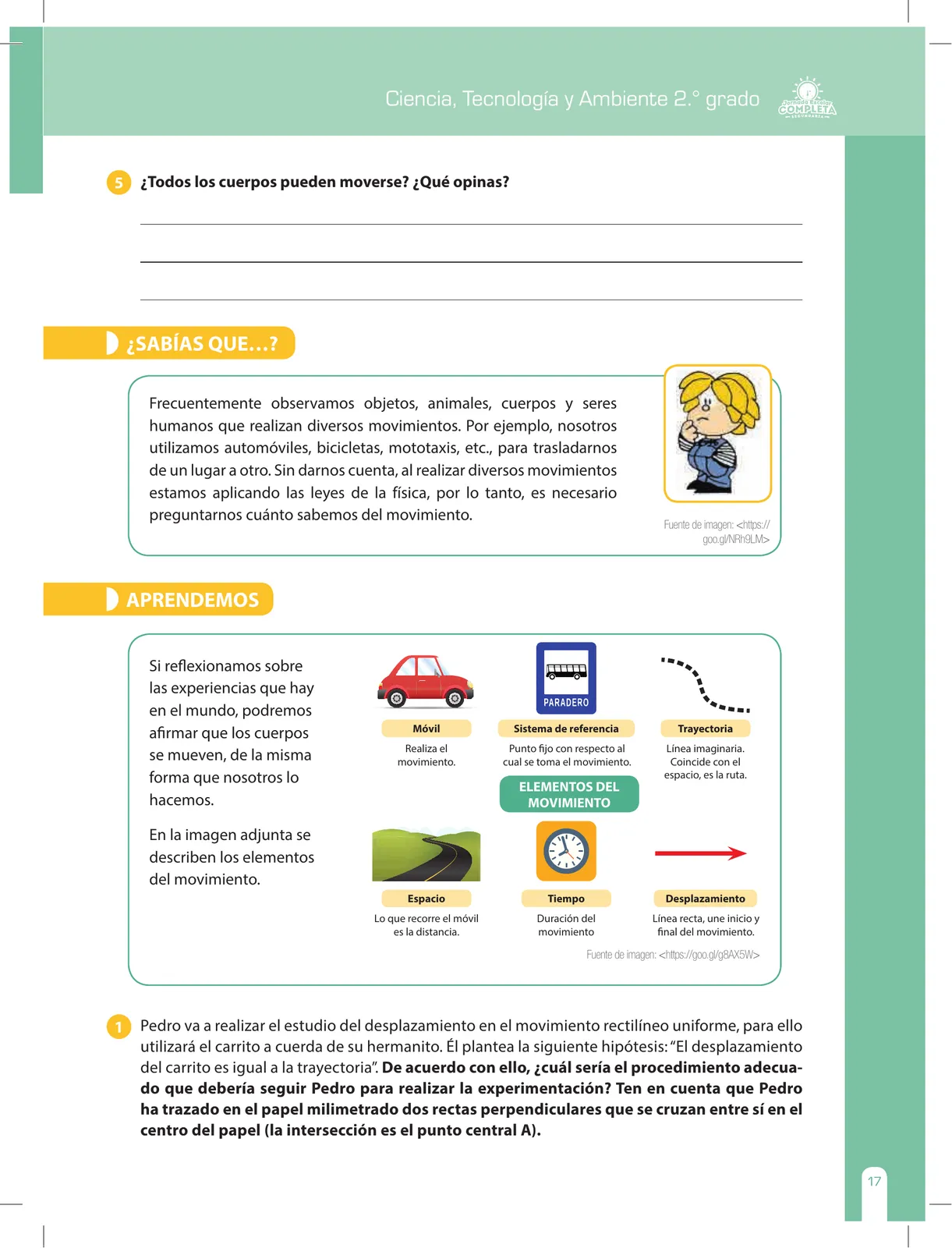 Miniatura página 17 de Ciencia, Tecnología y Ambiente 2 : cuaderno de reforzamiento pedagógico - JEC · 2016