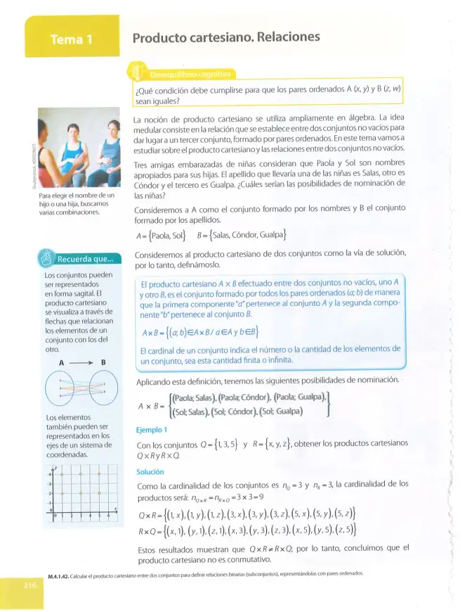 Página 216 de Matematica 9° · Egb 9 Matematica 2025 · 2025
