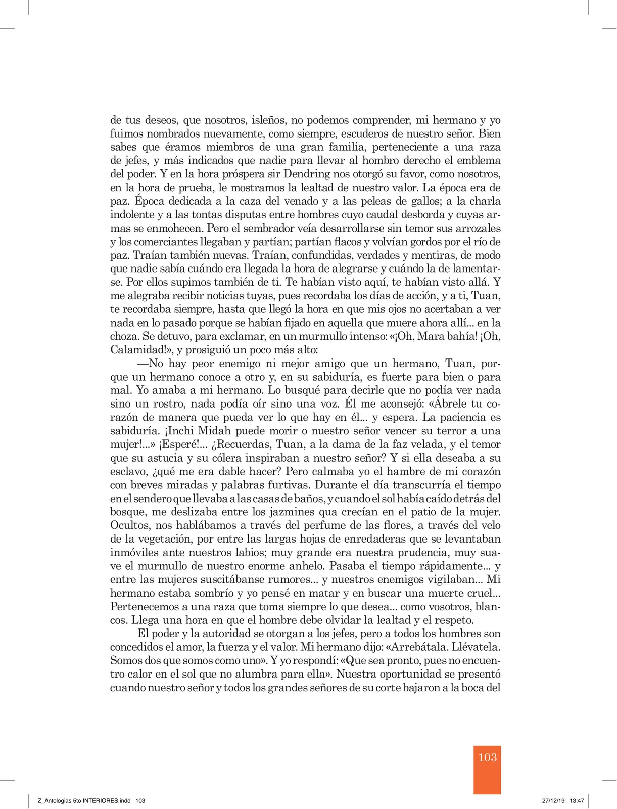 Miniatura página 105 de Antología literaria 5 · 2019