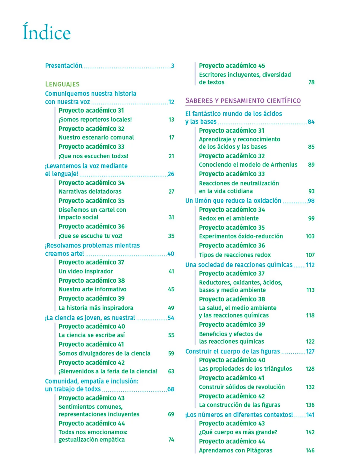 Miniatura página 9 de Colección Nanahuatzin. Nuestro libro de Proyectos.  Tomo III.  Libro de Educación Telesecundaria Grado 3°  Ciclo Escolar 2025 - 2026