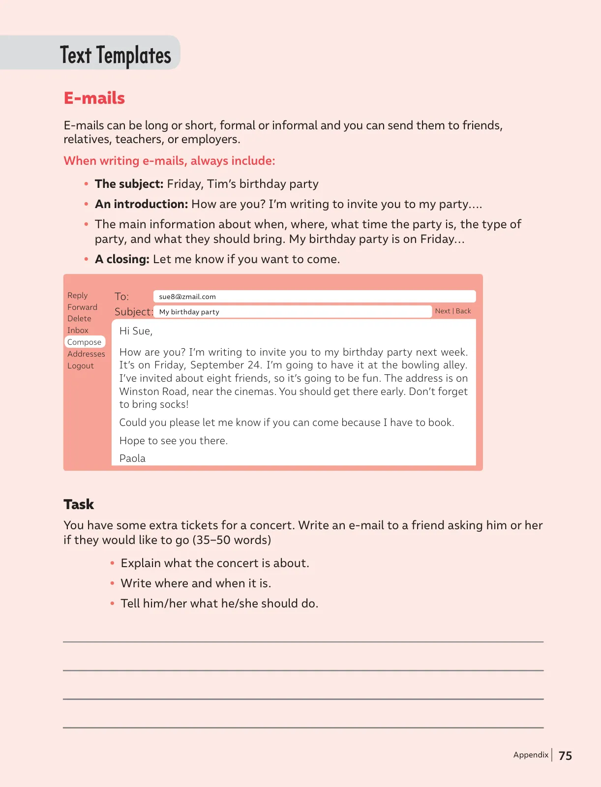 Miniatura página 76 de Inglés – Séptimo Básico | Student’s Book MINEDUC – Descargar PDF · 2024