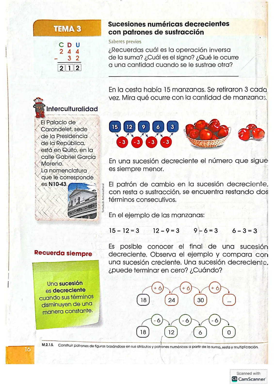 Miniatura página 16 de Matematica · 4 EGB · 2024