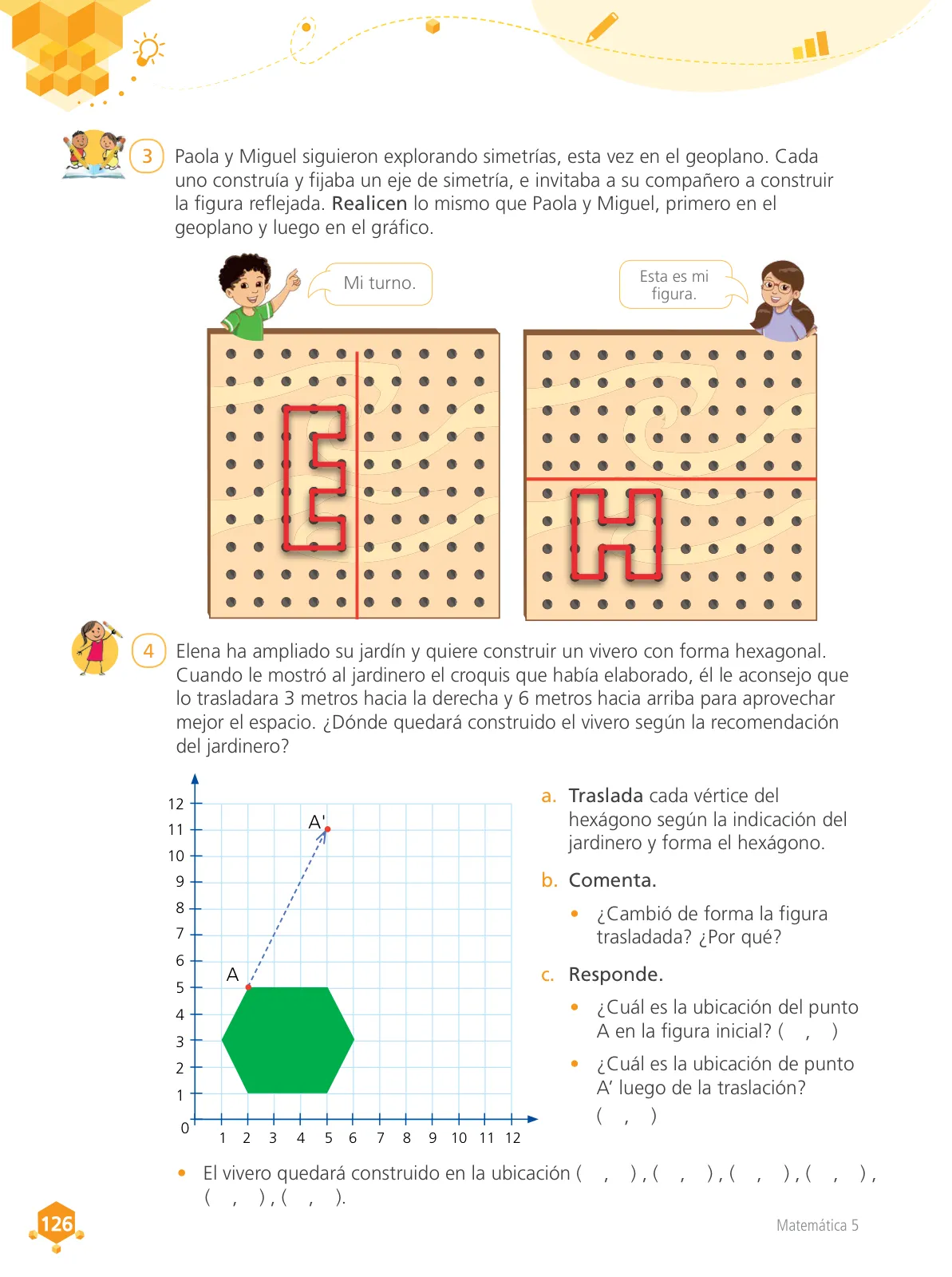 Página 127 de Matemática 5 : cuaderno de trabajo para quinto grado de Educación Primaria 2018 · 2018