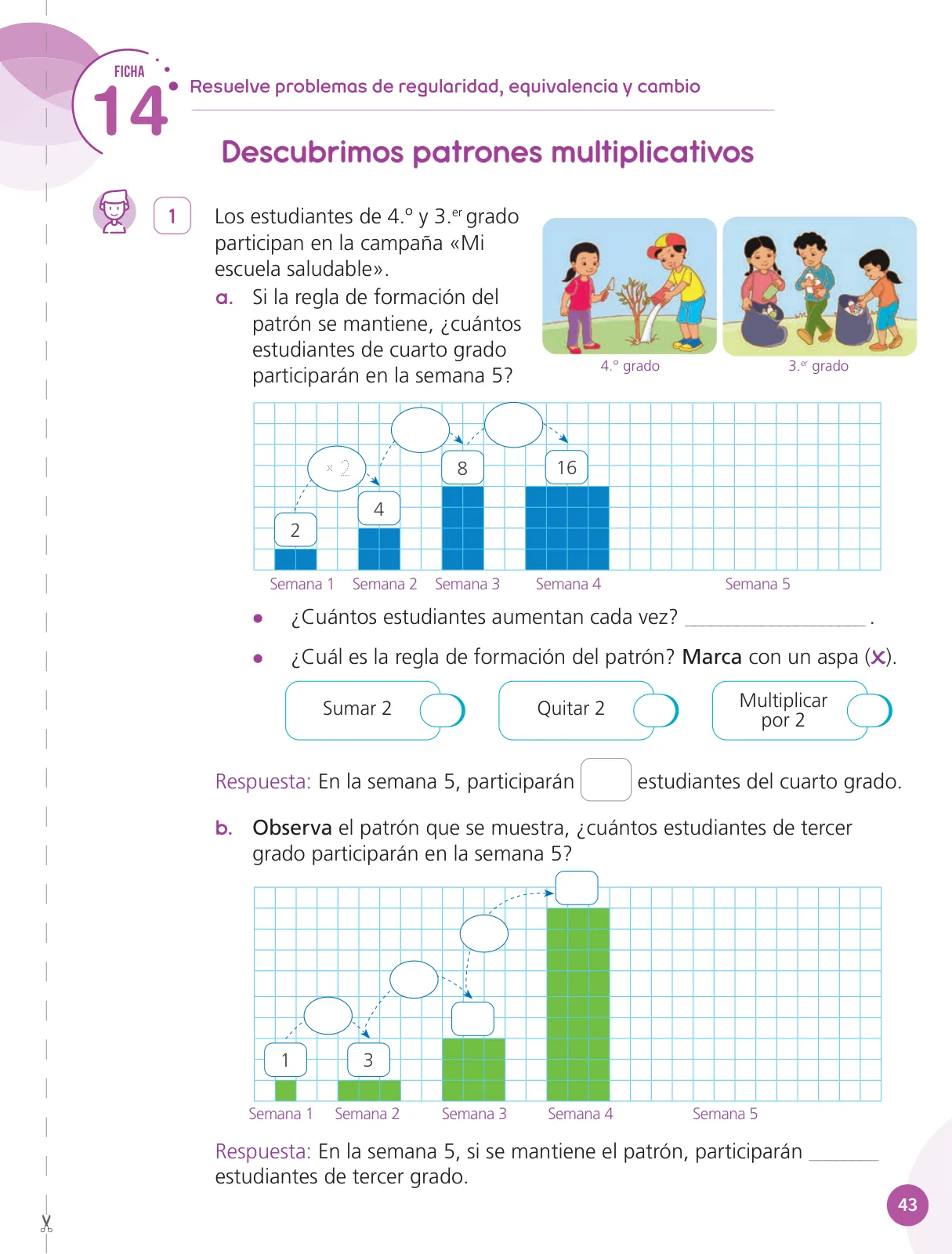 Página 45 de Cuadernillo de Matemática 4, cuarto grado de Primaria · 2023