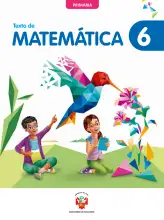 Portada de Texto de Matemática 6. Sexto grado de Primaria · 2024