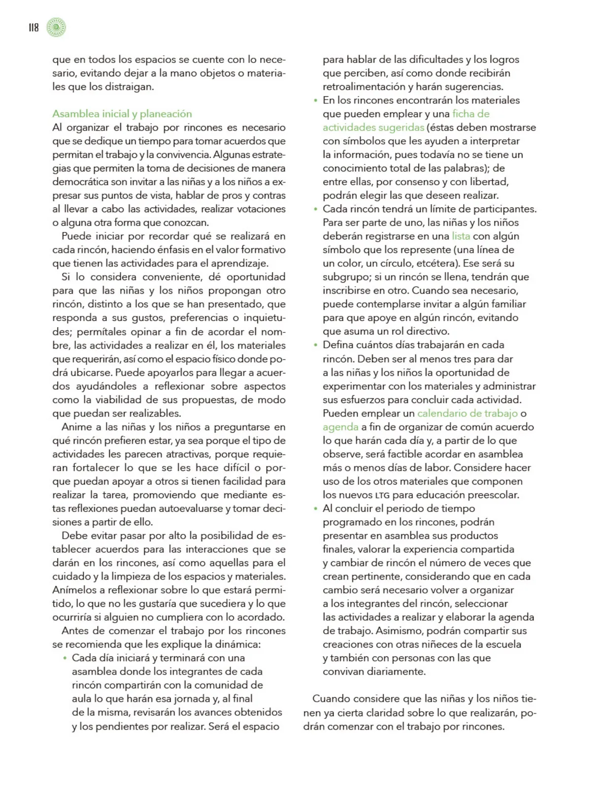 Miniatura página 119 de Modalidades de trabajo para la acción transformadora y el codiseño  Libro de Educación Preescolar Grado 1°, 2°, 3°  Ciclo Escolar 2025 - 2026
