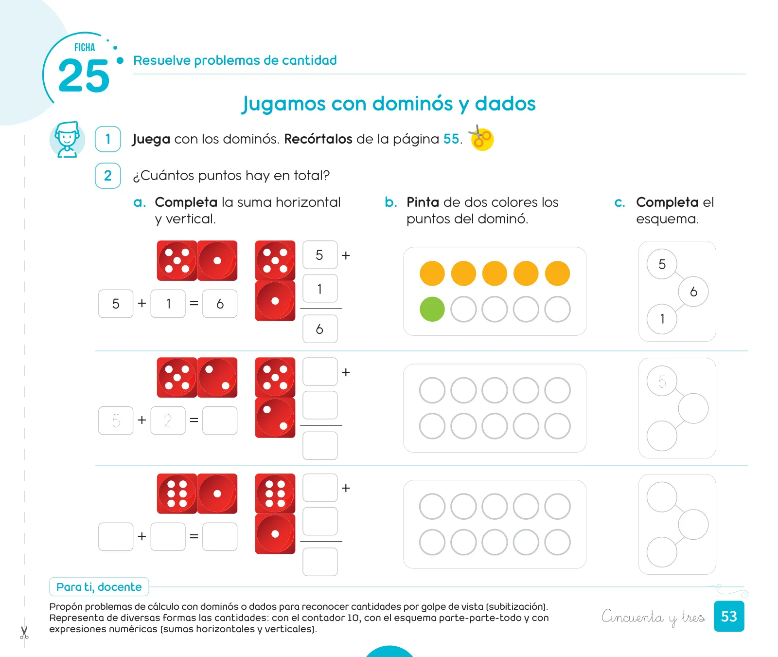 Miniatura página 55 de Cuadernillo de Matemática 1, primer grado de Primaria · 2023