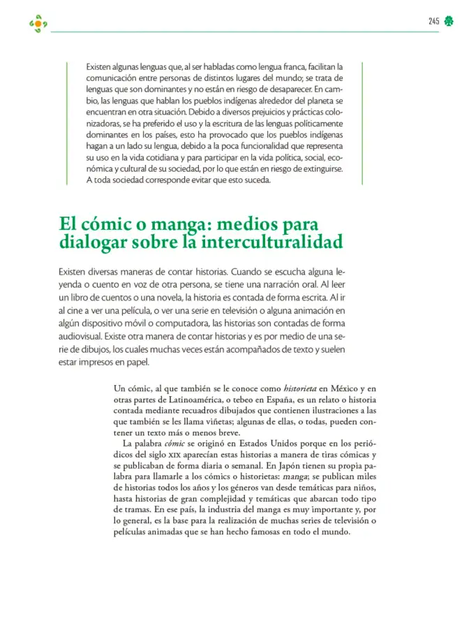 Página 246 de Colección Ximhai. Lenguajes. Libro de Educación Telesecundaria Grado 1° Ciclo Escolar 2025 - 2026