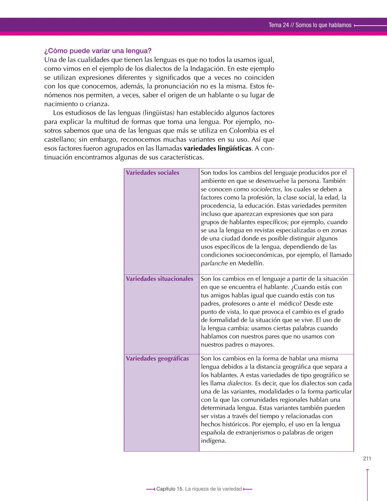 Miniatura página 211 de Lenguaje 9° · Secundaria Activa