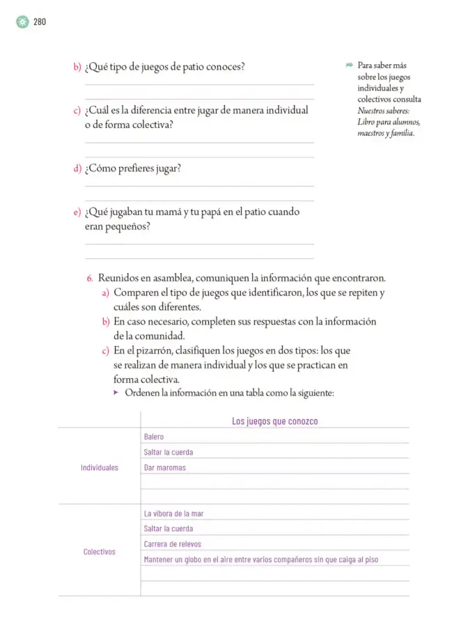 Página 283 de Proyectos Escolares. Libro de Educación Primaria Grado 5° Ciclo Escolar 2025 - 2026