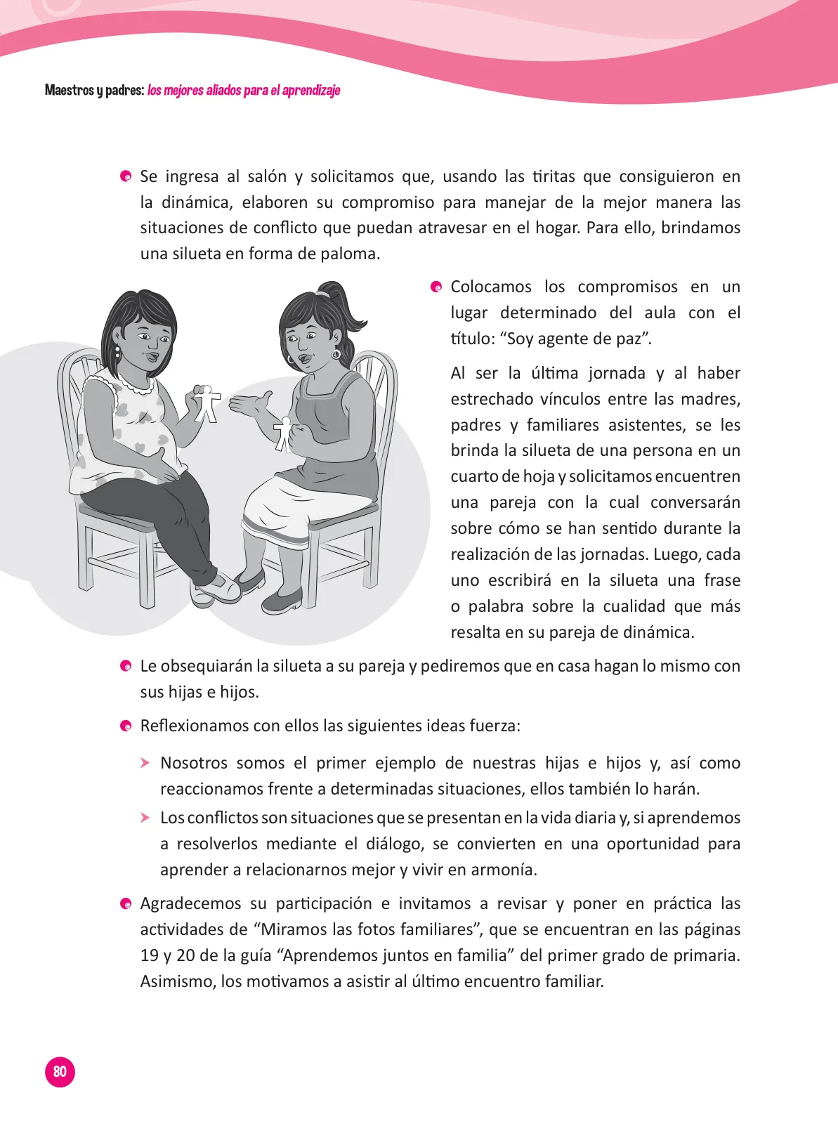 Página 82 de Guía para el trabajo docente con las familias del ciclo III de Primaria · 2016