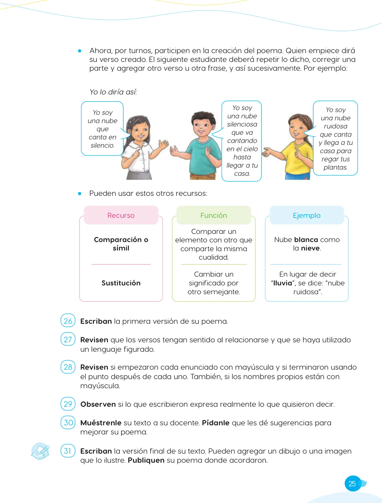 Miniatura página 27 de Cuadernillo de Comunicación 5, quinto grado de Primaria · 2023