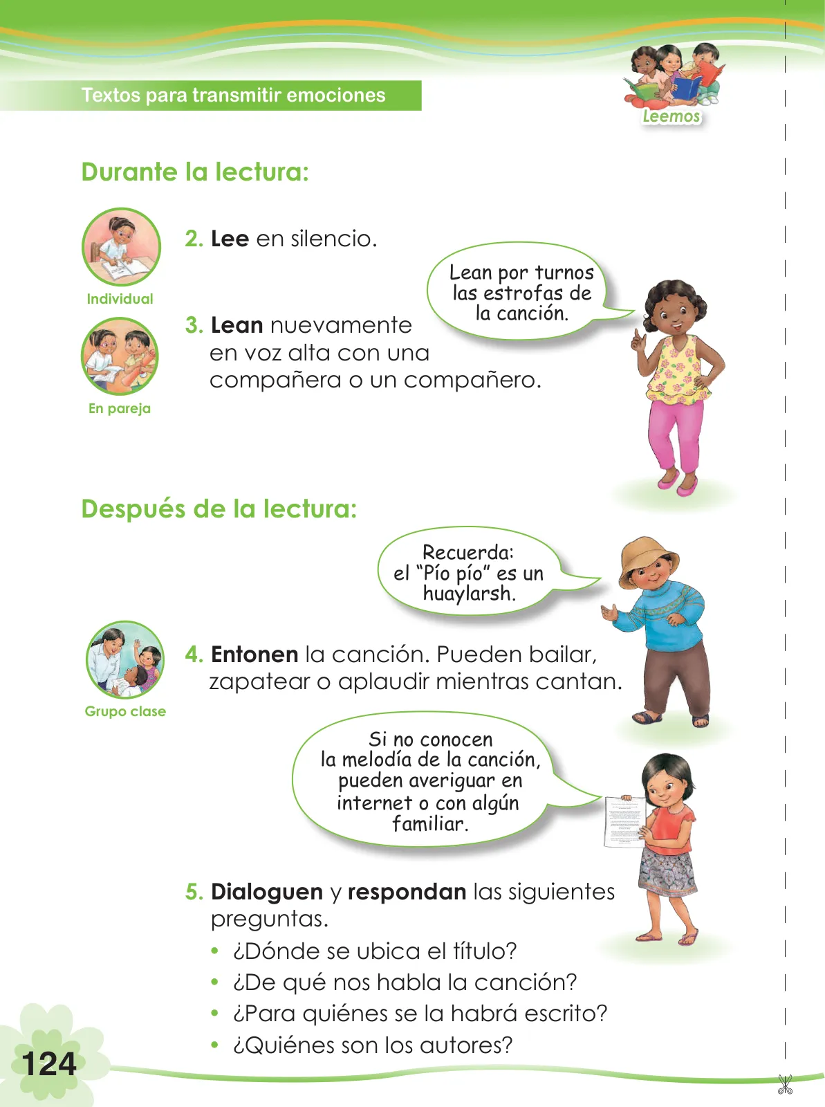 Página 126 de Comunicación 2 : cuaderno de trabajo para segundo grado de Educación Primaria 2019 · 2019