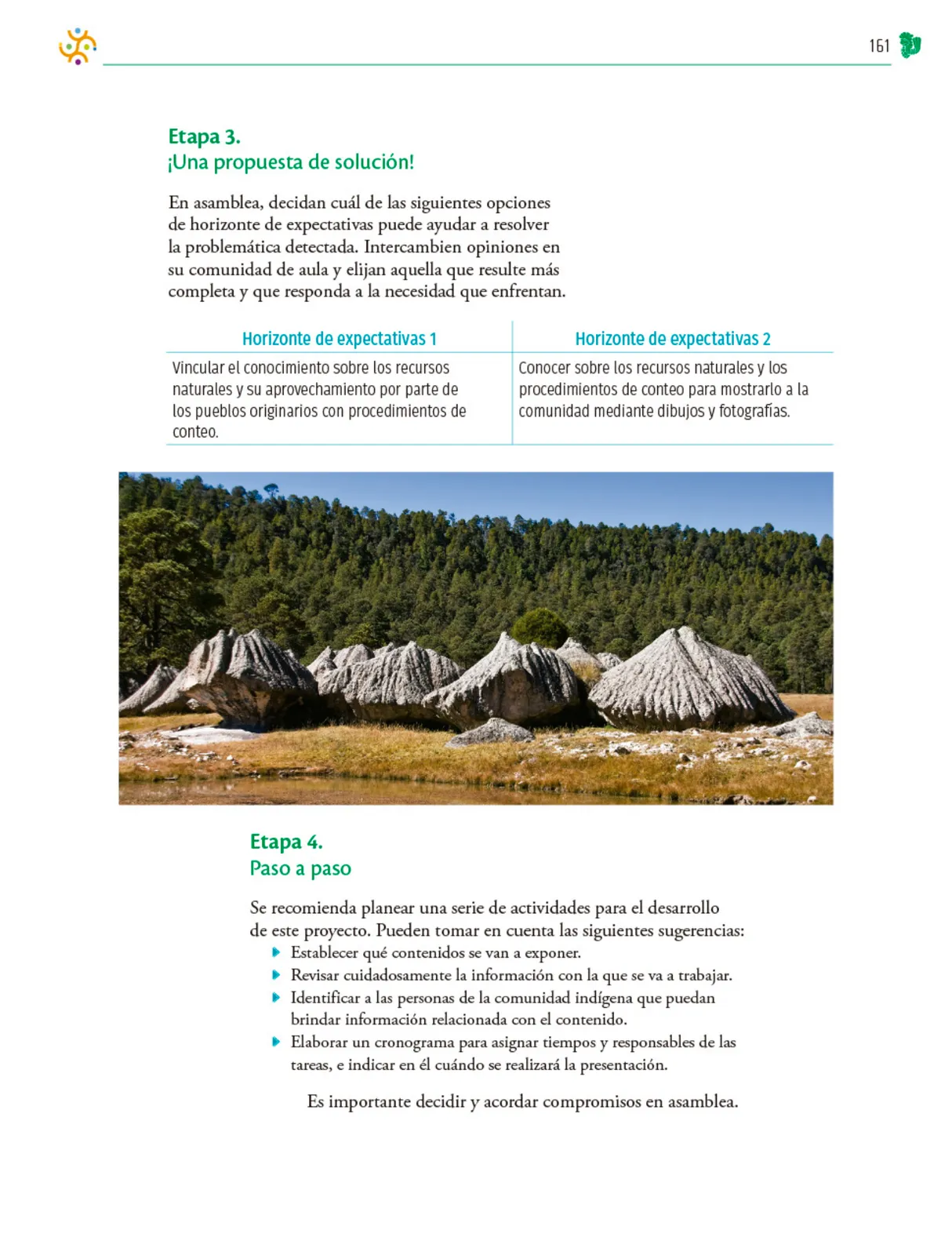 Página 162 de Colección Ximhai. Nuestro libro de Proyectos. Tomo I.   Libro de Educación Telesecundaria Grado 1°  Ciclo Escolar 2025 - 2026