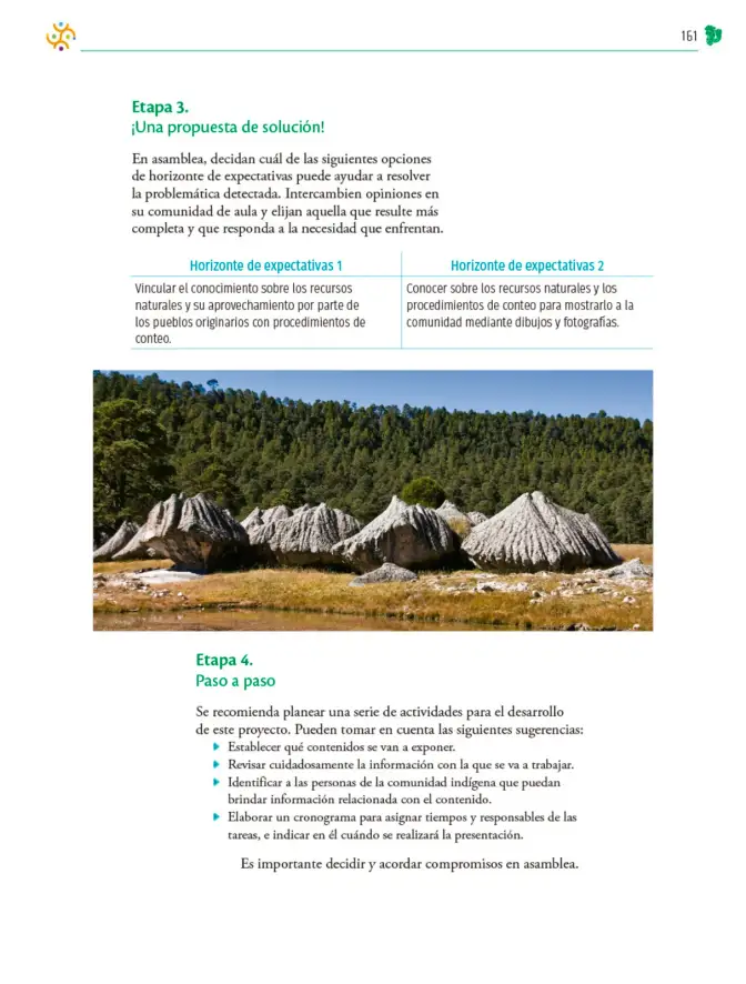 Página 162 de Colección Ximhai. Nuestro libro de Proyectos. Tomo I. Libro de Educación Telesecundaria Grado 1° Ciclo Escolar 2025 - 2026