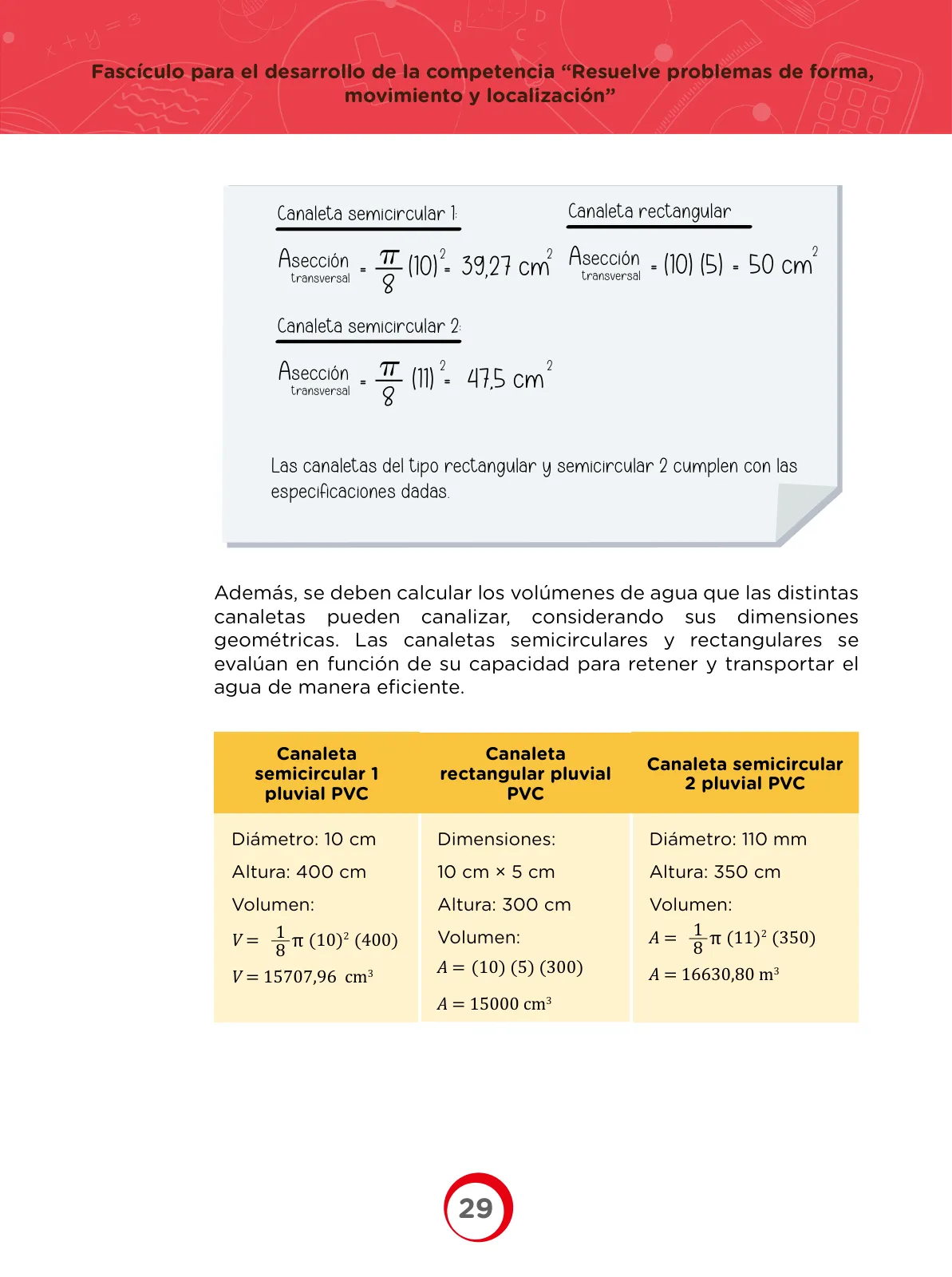 Miniatura página 29 de Fascículo para el desarrollo de competencia Resuelve problemas de forma, movimiento y localización · 2024