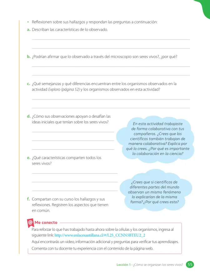Página 57 de Libro de Ciencias Naturales – Quinto Básico | Texto del Estudiante MINEDUC – Descargar PDF · 2024