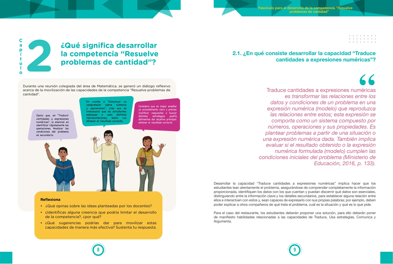 Miniatura página 5 de Fascículo para el desarrollo de la competencia Resuelve problemas de cantidad · 2024