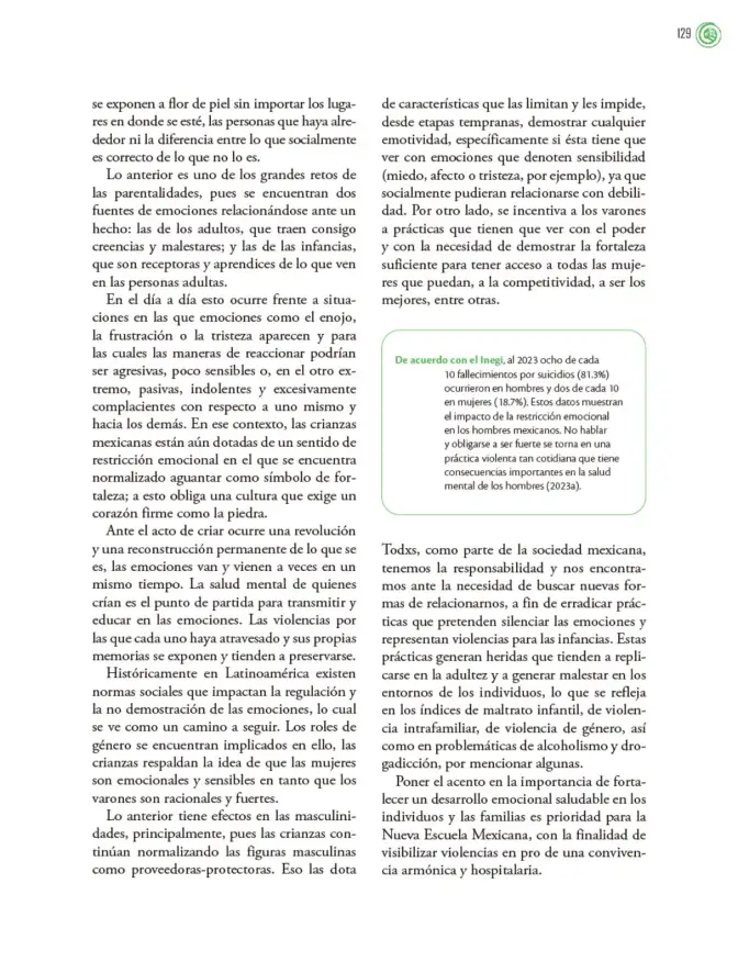 Página 130 de Crianza para la libertad. Libro para las familias. Fase 2 Libro de Educación Preescolar Grado 1°, 2°, 3° Ciclo Escolar 2025 - 2026